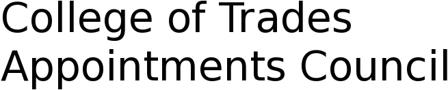 Collge of Trades Appointments Council